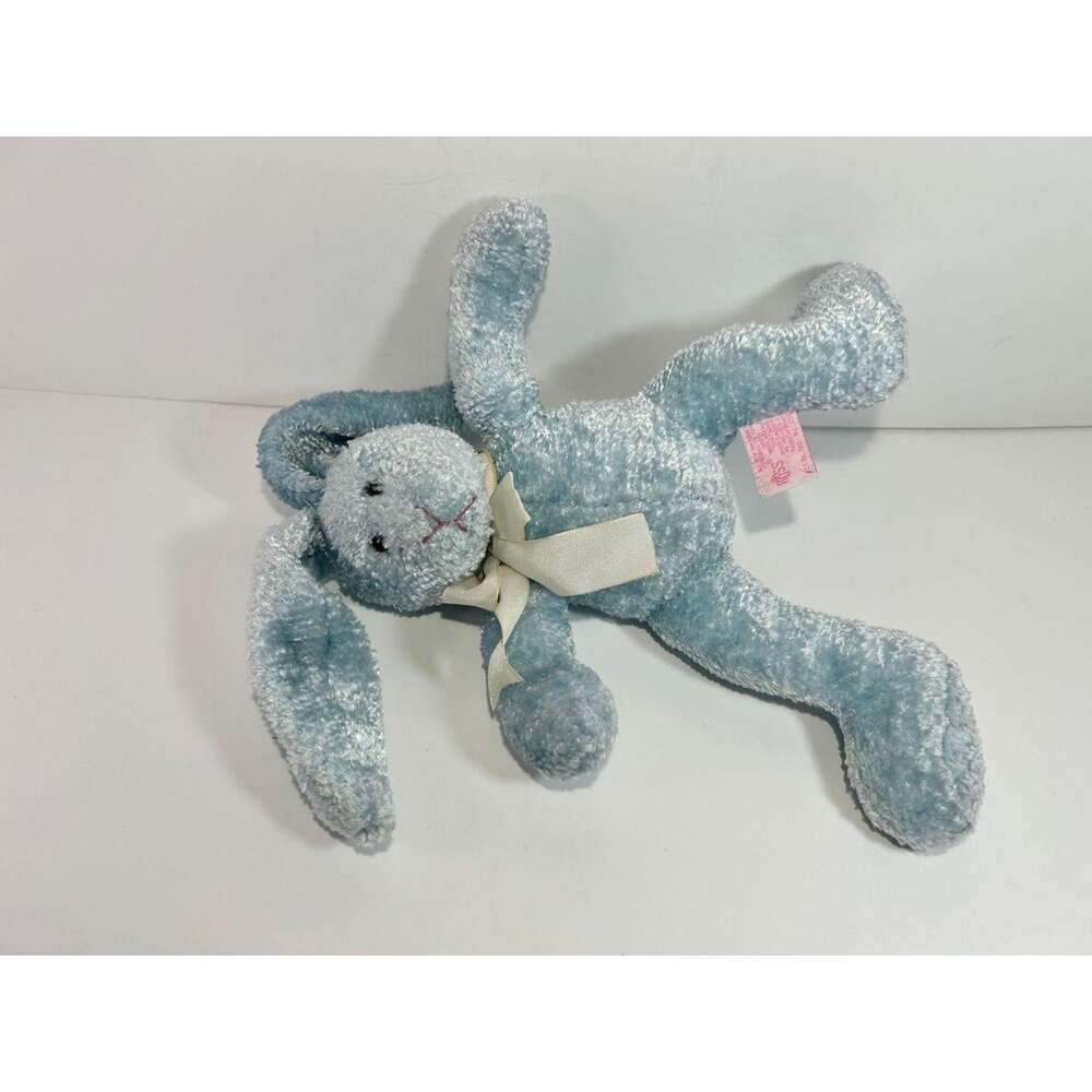 Russ Berrie Buffie Bunny Floppy ears  Rabbit Plush Blue  Easter - Picture 3 of 10